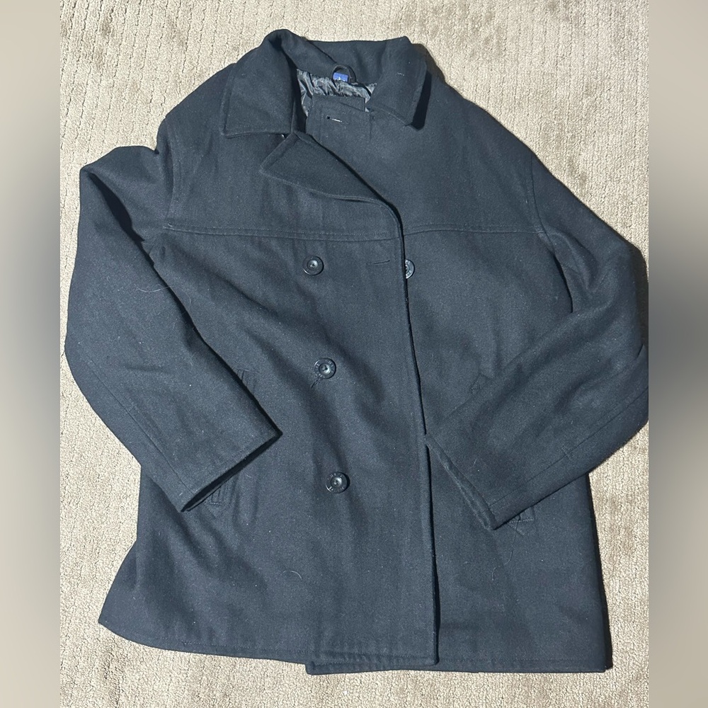 Men’s Black Pea Coat